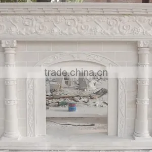 Hot Sale Modern Home Decor Stone Carvings and Sculpture Fireplace thumbnail-2