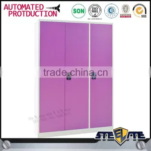 Henan Steelite 3 Door Metal Wardrobe Godrej Almirah Designs With Price thumbnail-4