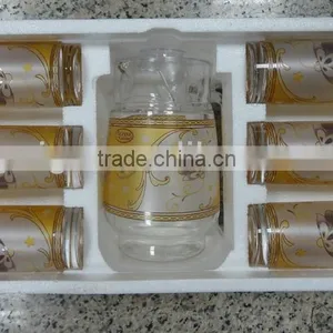 JK035 7pcs Glass Drinking Set With Deco thumbnail-3