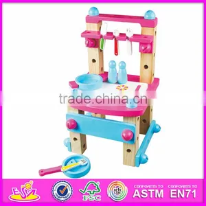2016 Hot Sale Baby Wooden Kitchen Tool Toy,top Fashion Kids Wooden Kitchen Tool Toy W03D034 thumbnail-1