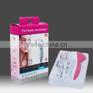 5 In1 Electric Cleaner Face Skin Care Beauty Facial Brush Massager Scrubber thumbnail-4