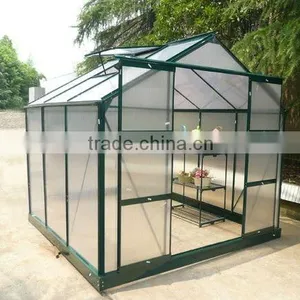8X8FT Strong Anodized Aluminum Greenhouse thumbnail-1