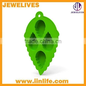Silicone Mint Leaf Ice Cube Mold thumbnail-1