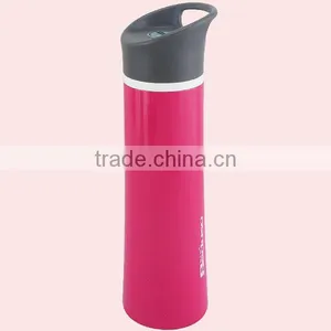380ML Colorful New Design Cheap Plastic Sport Water Bottle With Handle Lid thumbnail-2