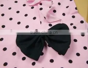 Spring Autumn Baby Girls Clothing Sets Girl Cartoon Suit Clothing Children Kids Coat Polka Dot Clothes Pants T-shirt+pant thumbnail-4
