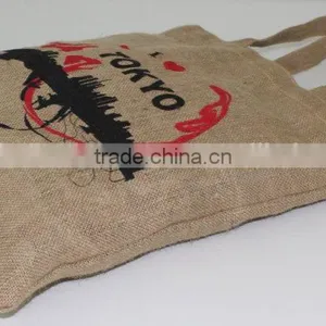 Eco-friendly Reusable Jute Grocery Bags With Long Handles thumbnail-3