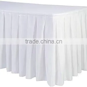 Accordian Polyester Table Skirt thumbnail-2