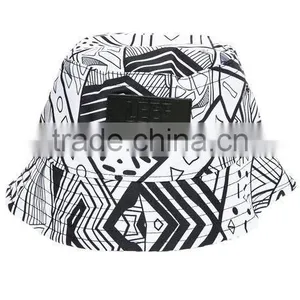 Cheap Cool Custom Printed Mens Floral Fashion Bucket Hat thumbnail-2