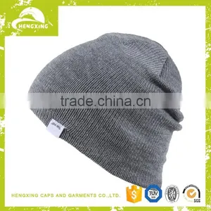 Trade Assurance Funny Knitted Cap With Felt Label thumbnail-1