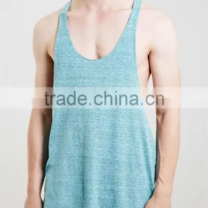 Stringer Custom Made Plain 100% Cotton Wholesale Bodybuilding Stringer Singlet in Bulk thumbnail-1