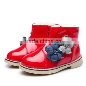 Zm40342b Cheap Plus Size Shiny Leather Winter Snow Boot Children Warm Shoes thumbnail-4