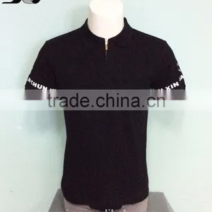 2016 JXY Golden Zipper Black T-shirt for Man thumbnail-1