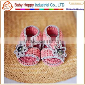Newest Wholesale Baby Clothing Crochet Baby Sandals thumbnail-1