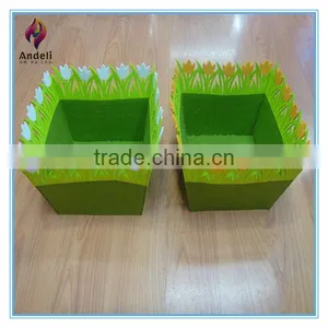 Spring Decorative Wool Felt Storage Basket thumbnail-1
