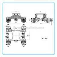 28Ton Brake Drum Tandem Semi Trailer Bogie Type Suspension Assembly for Sale thumbnail-1