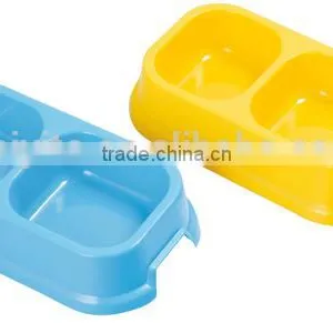Plastic Pet Double Bowl / Pet Bowl Food / Pet Feeders thumbnail-2