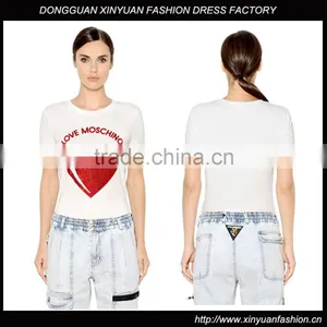 Wholesale Custom T Shirt Korea Design Printing Shirts For Women thumbnail-1