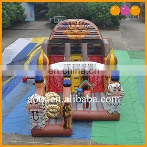 2017 China Inflatable Slide Children Outdoor Playground Big Inflatable Egypt Tour Obstacle Slide for Sale thumbnail-2