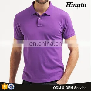 Fashion Men Gray Plain Slim Fit Polo Shirts Custom Embroidery thumbnail-1