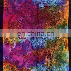 Indian 2017 Tapestry Throw Cotton Home Decor Poster Elephant Yoga Mat Meditation Wall Hanging thumbnail-2