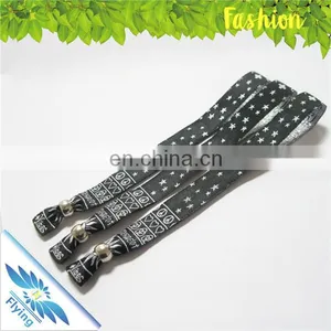 Party Decoration Festival Fabric Bracelet, Newest Custom Woven Theme Event Wristbands thumbnail-1