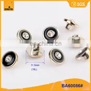 UV Plating Resin Button With Rhinestone BA60086 thumbnail-3