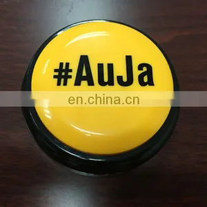 Custom Logo Printing With LED Light Sound Talking Button thumbnail-2