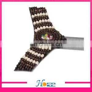 Brazil Style Wooden Beads Flower Decoration Handmade Shoe Flower for Sandals thumbnail-4