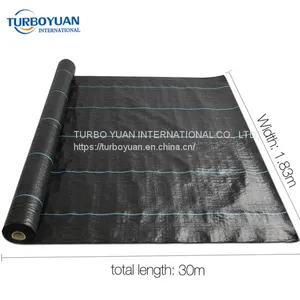 Black Plastic PP Ground Cover Mesh Mat for Greenhouse thumbnail-1