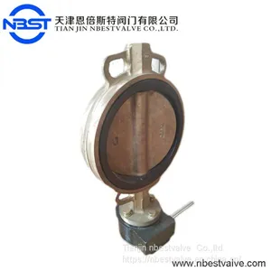 High Performance Wafer Type Butterfly Valve With PTFE Seat D371XT-10T thumbnail-2