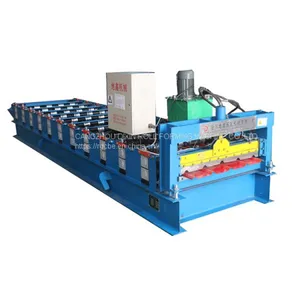 840mm Colored Steel Wall Roof Panel Cold Roll Forming Machine thumbnail-1