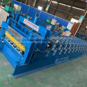 Dixin Color Steel Metal Roof Galvanized Roofing and Wall Panel Sheet Double Layer Profile Cold Roll Forming Machine thumbnail-5