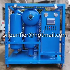 Double Stage Vacuum Transformer Oil Reproductive Machine With Resistance To High Voltage, Dielectric Oil Particles or Sludge Flushing System, Old Transformer Oil Recycling Machine thumbnail-1