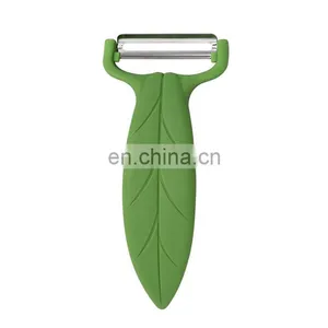Kitchen Accessories Leaf Shape Fruit Vegetable Potato Peeler With Plastic Handle thumbnail-1