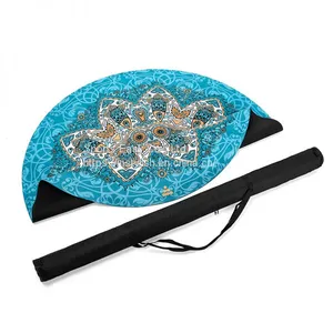 Wholesale Digital Printed Round Meditation Custom Yoga Mat thumbnail-1