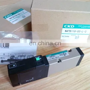 High Quality CKD Magnetic Solenoid Valve Low Pressure N4TB119-00-L-3-DC24V thumbnail-1