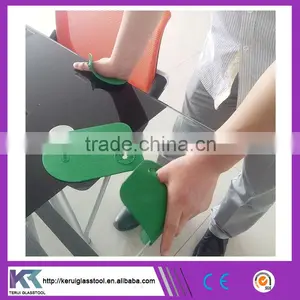 Green Rubber Protective Safety Glove for Glass Handling Glass Tool (V036) thumbnail-1