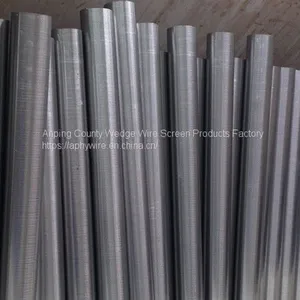 Wedge Wire Spiral Screen Tube , Stainless Steel v Wire Johnson Filter Candles thumbnail-2