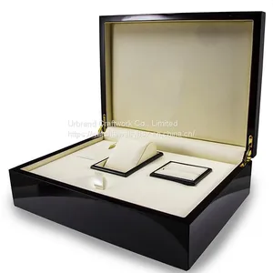 High Quality Wholesale Custom Pu Jewelry Gift Packaging Watch Gift Box With Pillow thumbnail-2