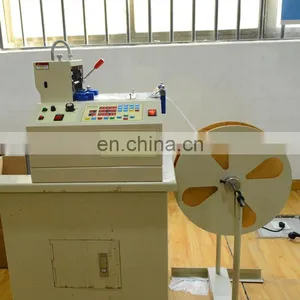 Small Computer Hot Cutting Nylon Polyester Webbing Strap Belt Automatic Roll to Sheet Cutting Machine thumbnail-2