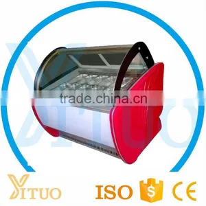 China Supplier Fried Ice Cream Showcase / Hard Ice Cream Showcase / Commercial Ice Cream Showcase thumbnail-1