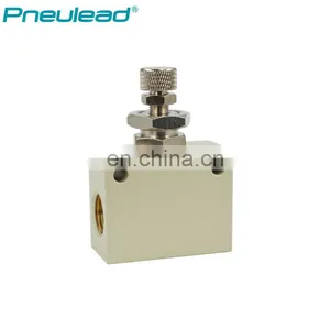Pneulead Type QS-03 3/8'' Pneumatic Air Manual One Way Solenoid Throttle Flow Control Valve thumbnail-3