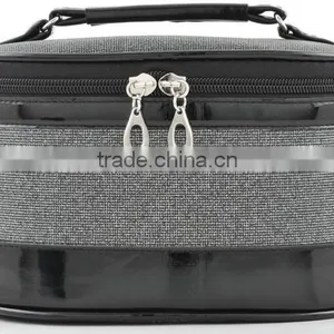 Professional Leather Cosmetic Display Case,beauty Cosmetic Case,combination Lock Beauty Makeup Case,hard Side Cosmetic Case thumbnail-2