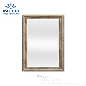 Rustic Farmhouse Distressed Wall Mirror thumbnail-1