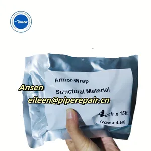 Fast Hardening Armour Cast Tape With Curable Black Polyurethane For Mechanical Protection thumbnail-1
