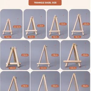 21*28cm Top Selling Promotion Mini Natural Color Wood Display Easel For Painting Craft thumbnail-4