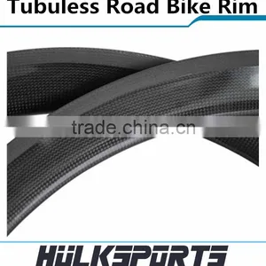2016 Top Sale 25mm Width Carbon Clincher Tubuless Wheel 700C Carbon Fiber Bike Wheels 50mm Depth Carbon Road Bicycle Rim thumbnail-4