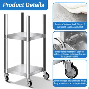 Stainless Steel Insulated Food Racks Are Suitable for Storing Cooking Equipment in Kitchens and Restaurants. thumbnail-4
