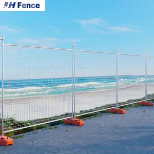 Good Quality PVC Coated Welded Wire Mesh Metal Galvanized Panel Temporary Construction Traffic Barrier Garden Safety Fence thumbnail-6