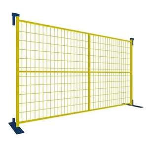 6ft X 10ft Galvanized Construction Temporary Fence Canadian Wholesale Price Stocked in Canada thumbnail-1